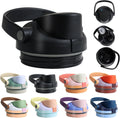 Tapa de repuesto NebkDask para Owala FreeSip Sway - Se adapta a botellas de agua de 40 oz, tapa a prueba de fugas, accesorio para botella de agua sin BPA para Owala FreeSip Sway Very Dark