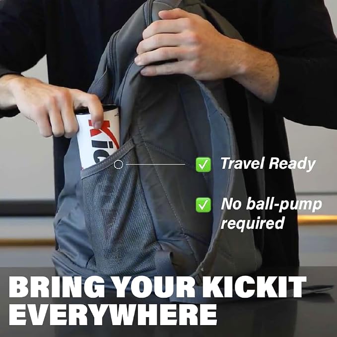 Kickit | El Entrenador de Fútbol Birdie Original | Juega al Aire Libre, en Interiores o en el Patio Trasero, Playa o Tailgate, Diversión para Todas las Edades y Fácil de Transportar