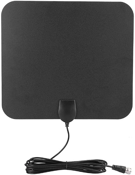 HDTV - Antena de TV digital para interiores, USB 5V/50mA 25DBI Antena digital HD para interiores 4K HD antena de TV con amplificador de señal para todos los televisores de interior, ventana adhesiva