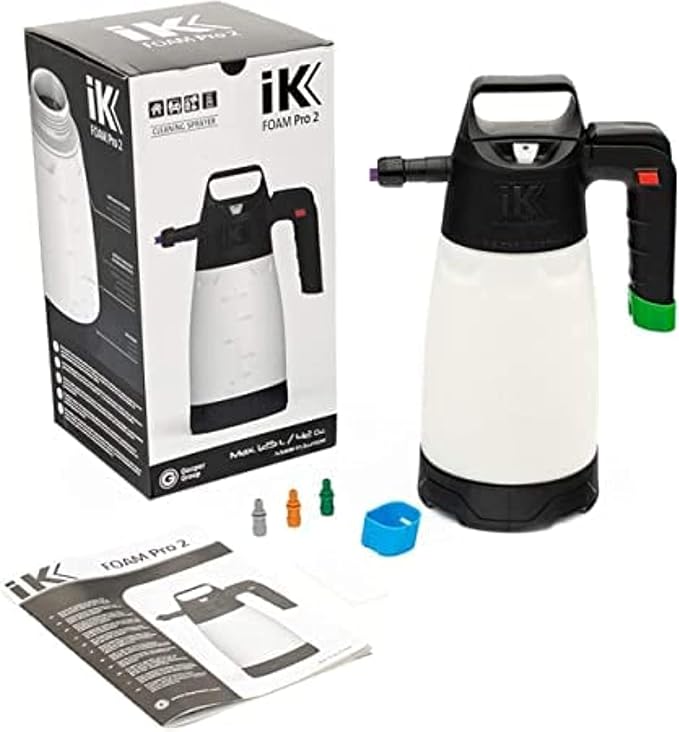 Rociador iK Foam PRO 2 Usado – Puntas de Mango Roja y Verde | Bomba de Espuma Profesional