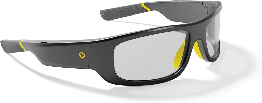 Lucyd Armor Smart Safety Glasses for Men & Women, TR90 Frame, Bluetooth Smart Safety Glasses with Light Adaptive Lenses, Open Ear Speakers & Microphone - ANSI Z87.1 (Standard)