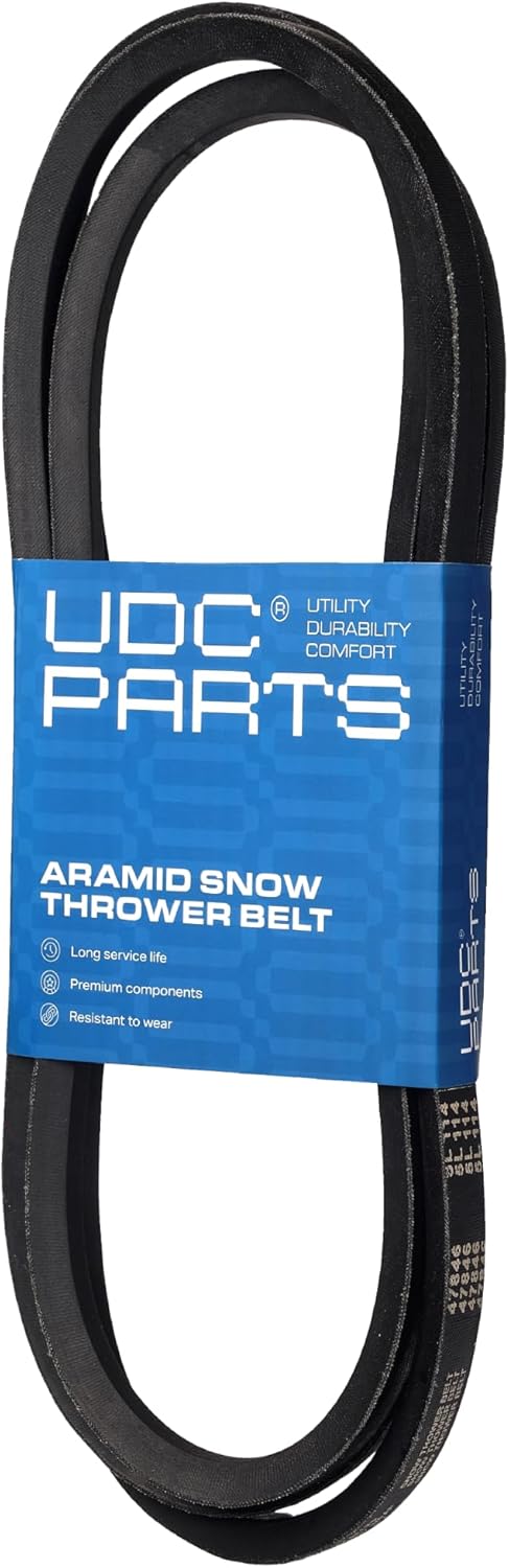 UDC Parts Snow Blower Auger Belt 47846 / Aramid Cord / 114.00 inches/for Craftsman 48624837 48624838 Snow Thrower