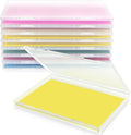 FAAYUCK 8 Pack Paper Storage Box, Scrapbook Paper Storage Fits 8.5" x 11.5" Letter, Stackable Plastic File Storage Box with Snap for Protecting Scrapbooks, Photos, Game Card, Office Supplies, Files