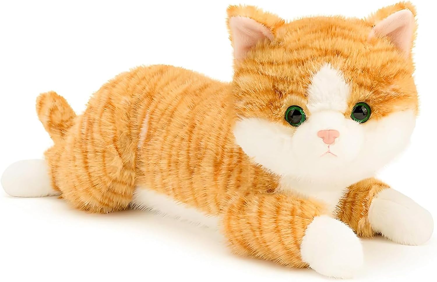 Peluche de gato con peso de 48 cm y 1,4 kg, realista, con comodidad sensorial, suave y kawaii, ideal para adultos, niños y jóvenes. 