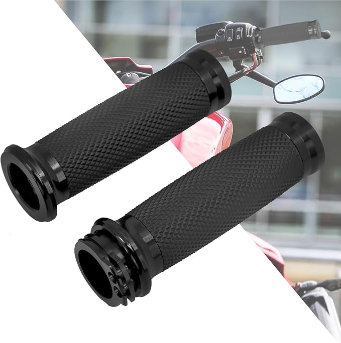 Empuñaduras para manillar de motocicleta de 1 pulgada para Harley Touring Street Glide Road King Road Glide Electra Glide Dyna Softail
