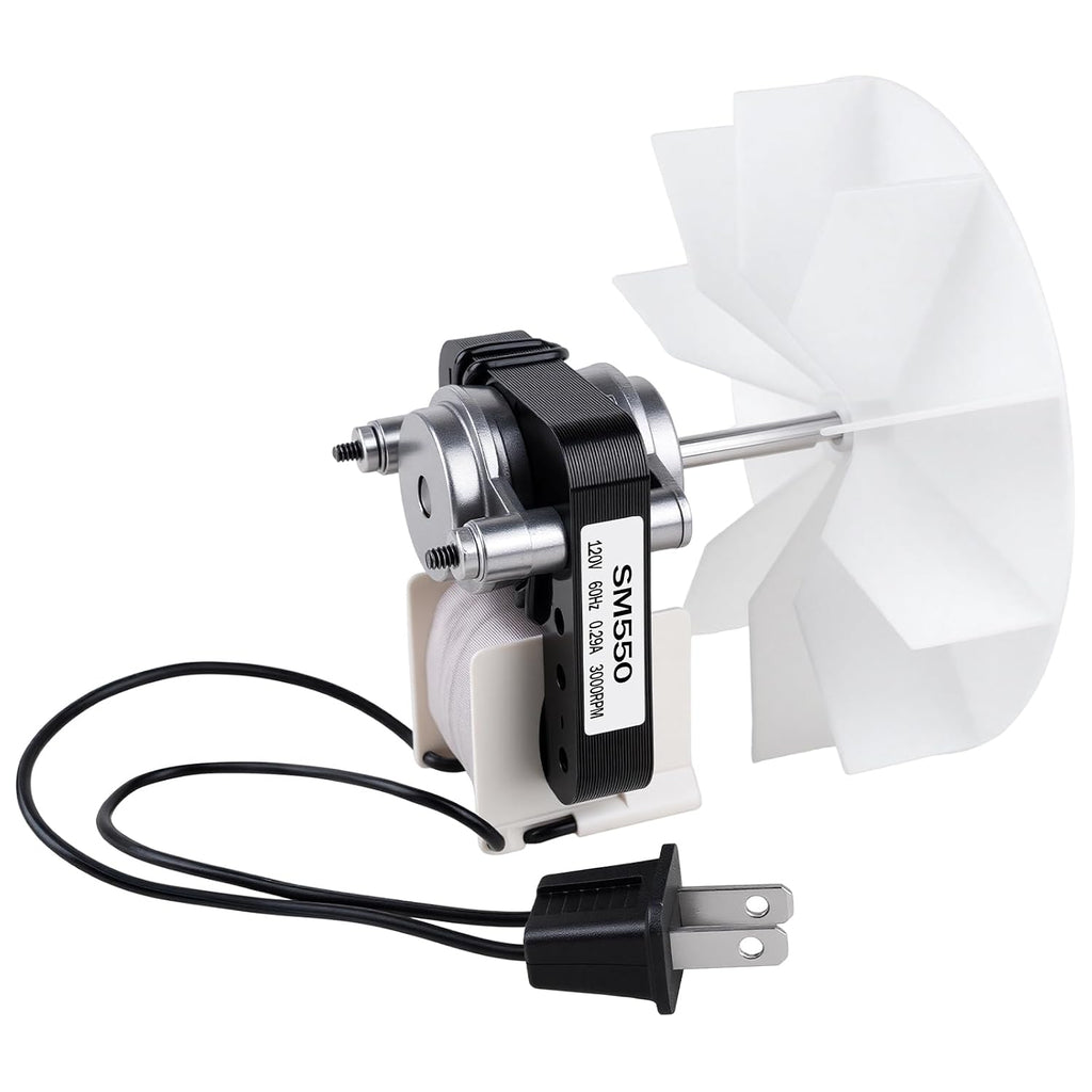 Kit de motor universal silencioso para extractor de baño: 50 CFM, 3000 RPM, 120 V, compatible con los modelos Nu-Tone Br-oan de 50 CFM, funcionamiento supersilencioso, fácil instalación en minutos.