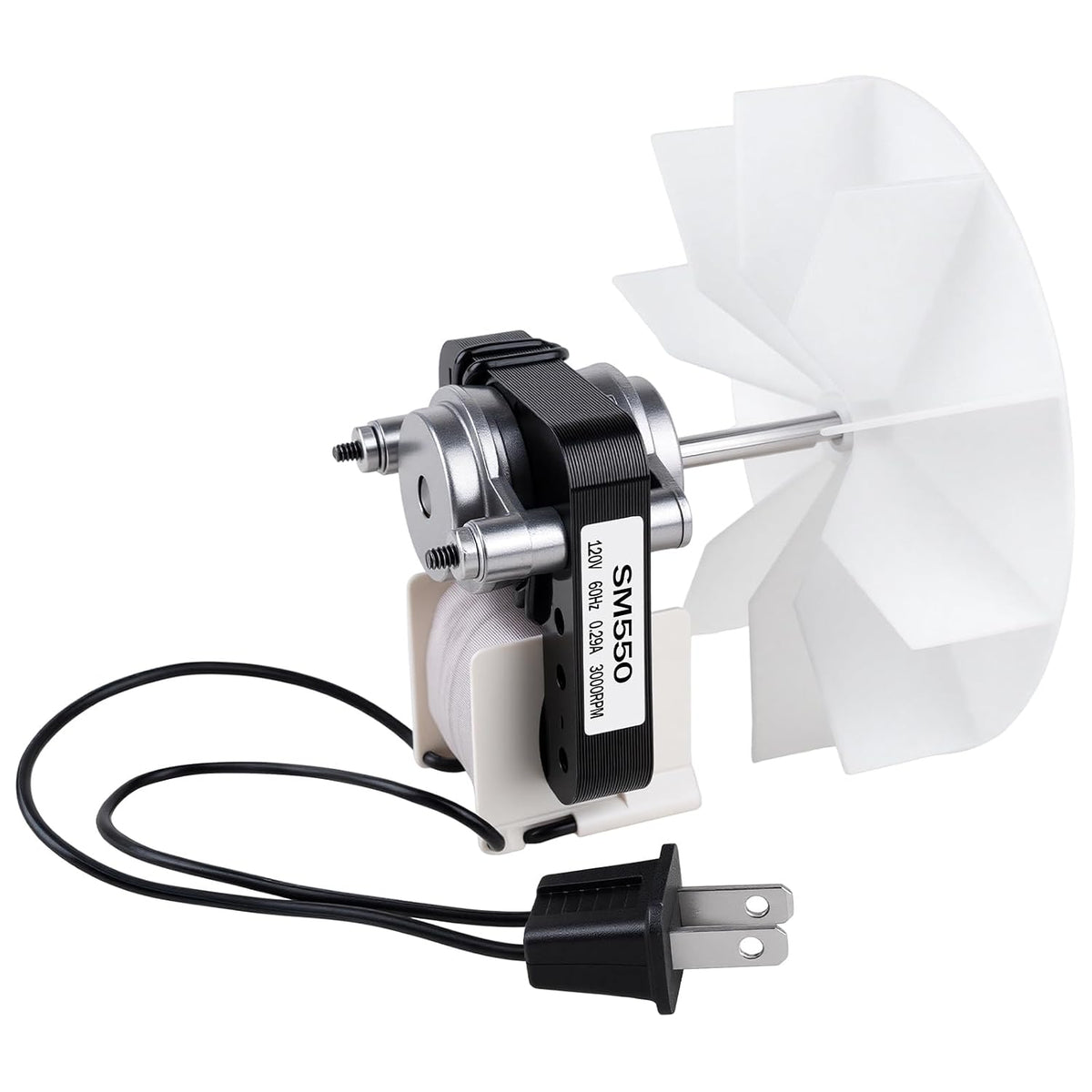 Kit de motor universal silencioso para extractor de baño: 50 CFM, 3000 RPM, 120 V, compatible con los modelos Nu-Tone Br-oan de 50 CFM, funcionamiento supersilencioso, fácil instalación en minutos.