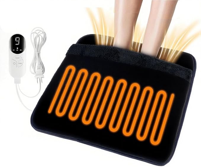 Almohadilla Eléctrica Calefactora para Pies Pupdumm 22"×20" — 9 Niveles de Calor