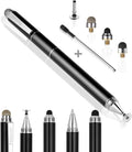 Lápiz Táctil Penyeah 4 en 1 — Alta Precisión para Tablets, iPhone, iPad y Laptops, Negro, 4 Puntas de Repuesto