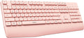 Teclado Bluetooth Multidispositivo Seenda con Reposaмуñecas | Tamaño Completo, Teclado Numérico, Rosado, para Mac y Windows