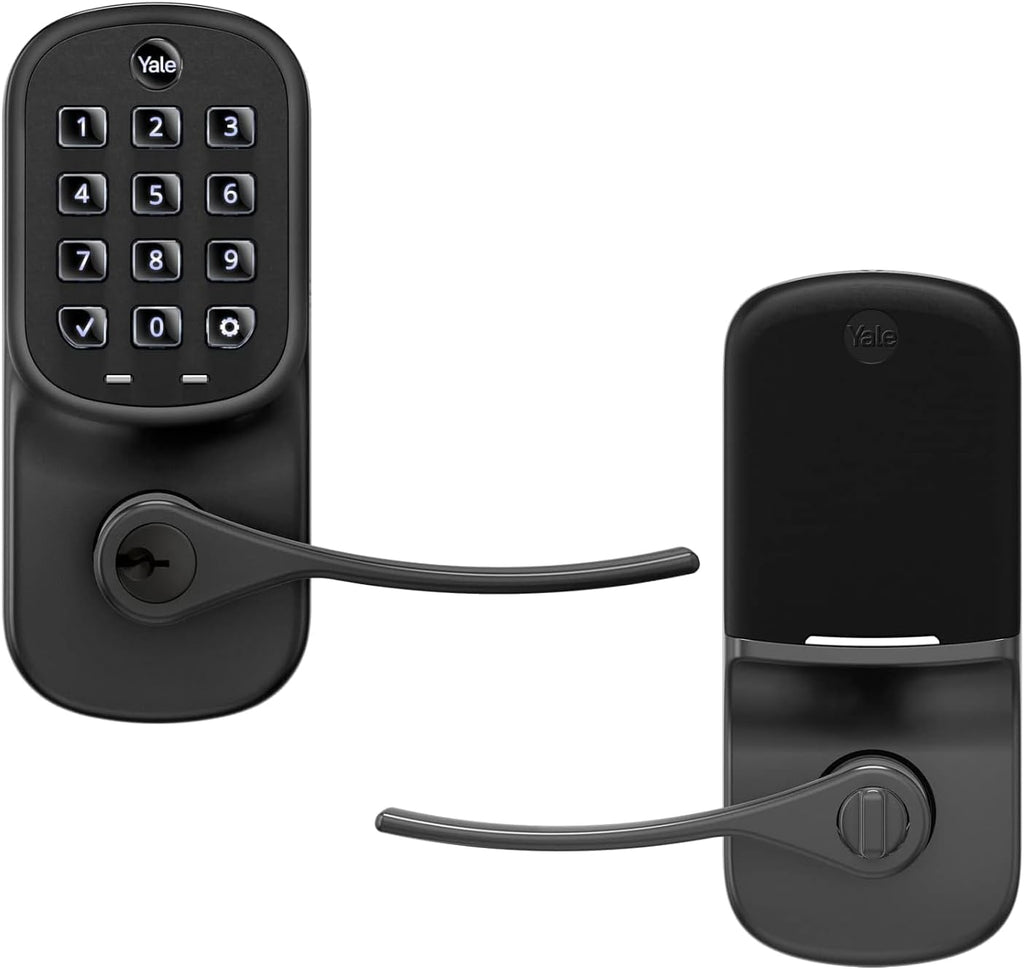 Teclado de palanca Yale Assure con Z-Wave en gamuza negra 