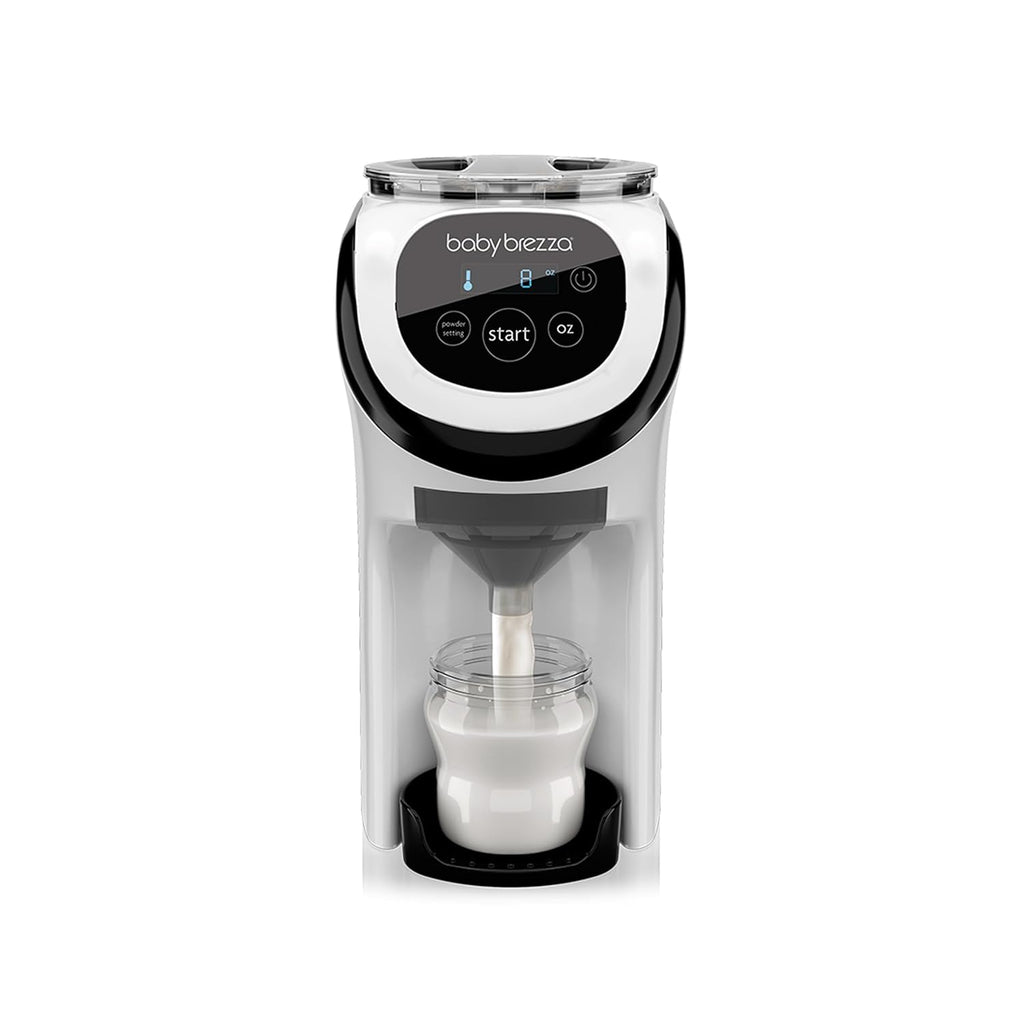 Preparadora de Fórmula Baby Brezza Formula Pro Mini | Compacta y Portátil para Viaje | Prepara el Biberón Perfecto | Blanca