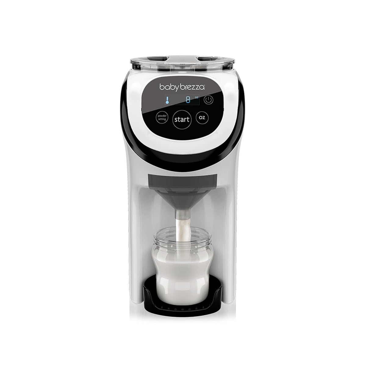 Preparadora de Fórmula Baby Brezza Formula Pro Mini | Compacta y Portátil para Viaje | Prepara el Biberón Perfecto | Blanca