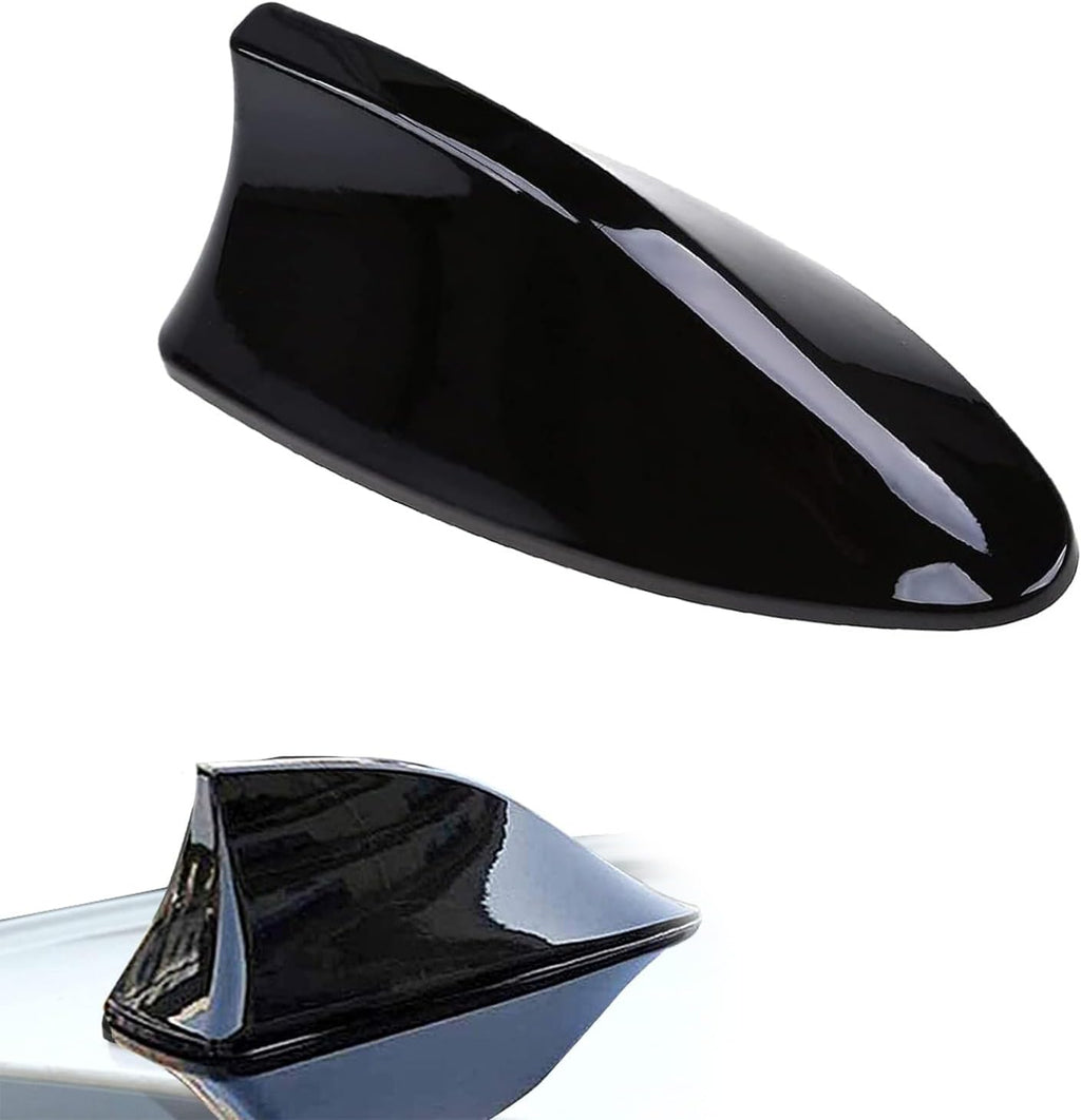Antena Aleta de Tiburón Sumjig para Auto — Diseño Aerodinámico, Impermeable, Universal para Camioneta y SUV, Negro
