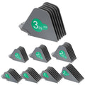 Guías para Cortadora de Cabello 8 Piezas 3 Pulgadas | Peines Guía Grises | 1/4, 1/2, 3/4 Pulgada, No.16, No.12, No.10 | Compatibles con la Mayoría de Wahl