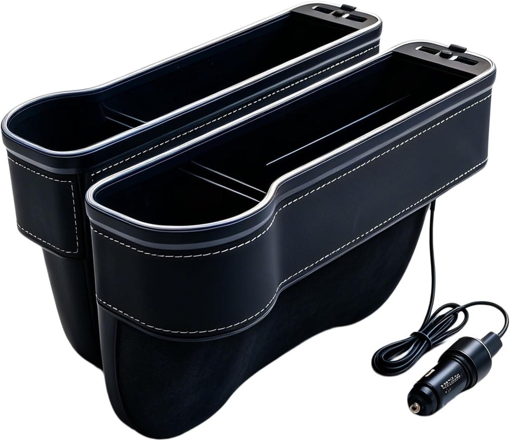 Organizador LED para asiento de automóvil con cargador de 56 W