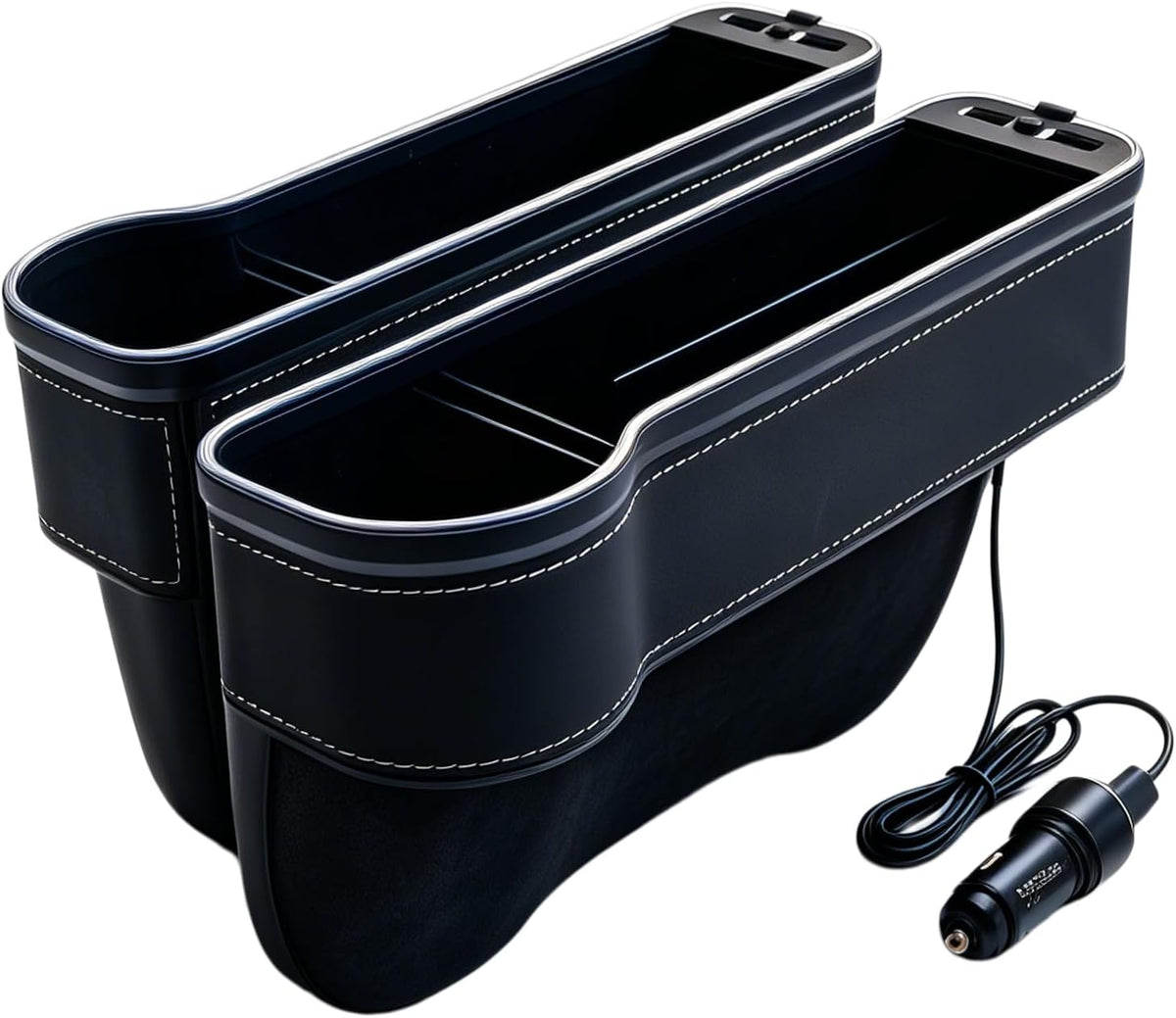 Organizador LED para asiento de automóvil con cargador de 56 W