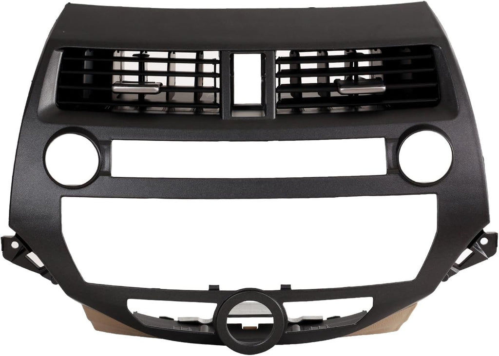 Bisel de Panel de Instrumentos Veroden para Honda Accord 2008-2013 | Cubierta de Audio y Aire Acondicionado | Reemplaza 77250-TA0-A03ZJ
