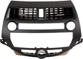 Bisel de Panel de Instrumentos Veroden para Honda Accord 2008-2013 | Cubierta de Audio y Aire Acondicionado | Reemplaza 77250-TA0-A03ZJ