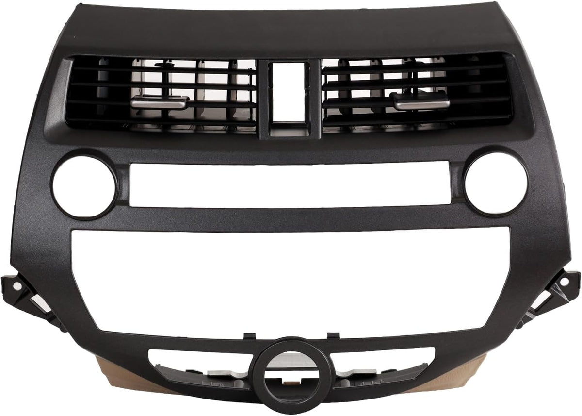 Bisel de Panel de Instrumentos Veroden para Honda Accord 2008-2013 | Cubierta de Audio y Aire Acondicionado | Reemplaza 77250-TA0-A03ZJ