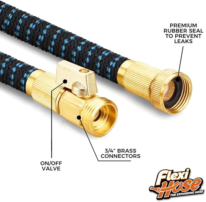 Flexi Hose Expandable Garden Hose con Boquilla 8 Funciones, 100FT