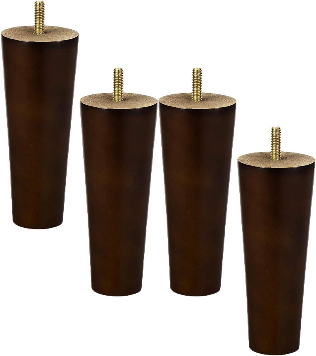 Paquete de 4 patas para muebles, patas de mesa de madera maciza 15CM