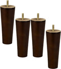 Paquete de 4 patas para muebles, patas de mesa de madera maciza 15CM