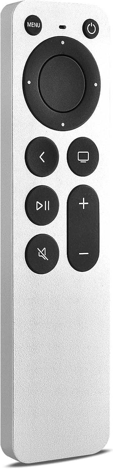 Mando a distancia de repuesto para Apple TV, compatible con Apple 4K/ Generación 1 2 3 4/ HD, A2169 A1842 A1625 A1427 A1469 A1378 A1218