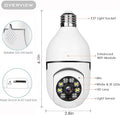 Cámaras de Seguridad en Foco Inalámbricas — Pack de 4, 4MP 360° PTZ, WiFi 5G/2.4GHz, Visión Nocturna a Color, Detección IA