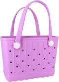 Bolso de mano CXY de goma, pequeño, impermeable y lavable, morado