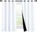 Cortinas NICETOWN 100% Blackout 57 pulgadas de Largo | Doble Capa Totalmente Opacas | ARTICULO VIENE COMO SE MUESTRA EN LA SEGUNDA IMAGEN ) 2 PIEZAS CONTIENE
