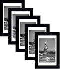 Juego de 5 portarretratos de 4 x 6, para galería de fotos