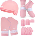 Kit de Cuidado SuzziPad para Quimioterapia | Guantes, Calcetines y Gorro Frios para Hombre y Mujer | Alivia Molestias de Cabeza, Manos y Pies | Talla S/M