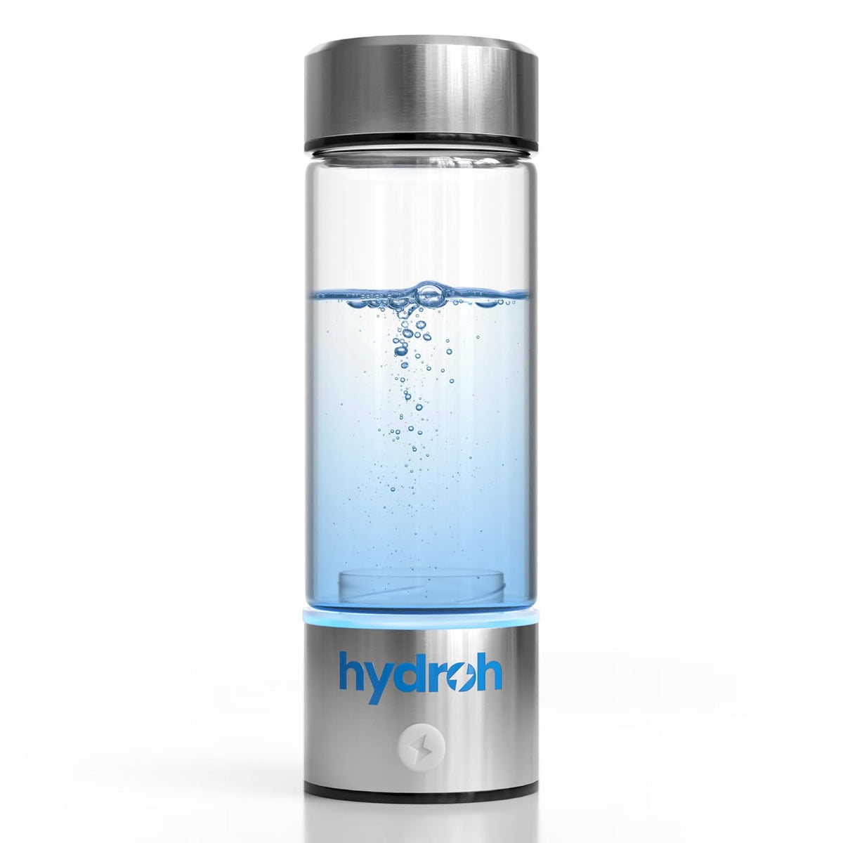 Botella de Agua con Hidrógeno Original Hydroh de 444ml, Botella Portátil de Agua con Hidrógeno 2024, Generador Avanzado de Agua Rica en Hidrógeno con SPE/PEM para Casa Oficina Fitness Viajes Bebida