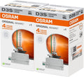 Bombilla de Luz Xenón HID Osram 66340HBI Xenarc 35W D3S PK32D-5 4600K (Paquete de 2)