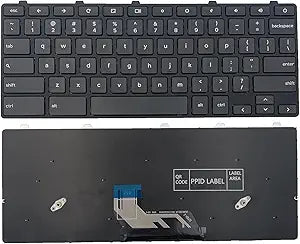 Teclado de repuesto para laptop para Dell Chromebook 13 3380 11 3180 3189 3380 Educación 2 en 1 0850FT 0HNXPM 05XVF4 0343nn