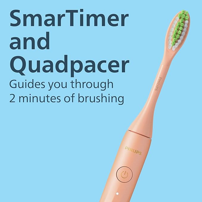 Cepillo Dental Eléctrico Philips Sonicare One Recargable — Modelo HY1200/25, Color Shimmer, Limpieza Superior con Tecnología Sónica