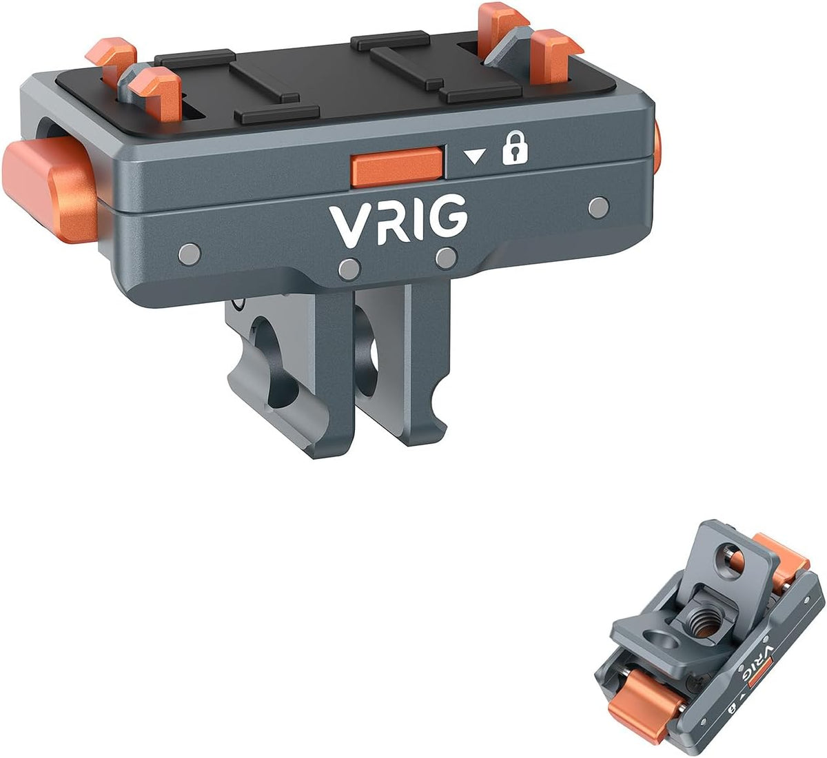 Adaptador Liberación Rápida Magnético VRIG Compatible Insta360 X5/X4 Air, Orificio Tornillo 1/4 Conexión Adaptador Candado Seguridad, Soporte Aluminio Aleación Insta 360 Ace Pro 2