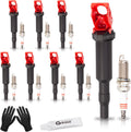 DOWYTA - Set de 8 Bobinas de Encendido y Bujías | Compatible con BMW 135i 335i 535i 640i 740i M235i X1 X3 X5 X6 | Reemplaza UF592