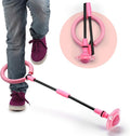 Pelota plegable para saltar al tobillo Mumba Kids, pelota colorida para deportes, cuerda para saltar, juego para quemar grasa para adultos y niños (rosa)