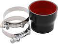 Acoplador reductor recto de silicona para manguera de 3 pulgadas a 3.5 pulgadas, 4 capas con abrazadera de perno en T de acero inoxidable para turbo/intercooler/tuberías de admisión