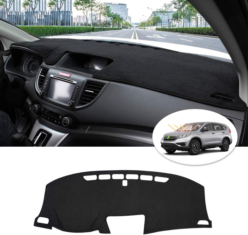 Cubierta de Tablero de Franela CARTIST para Honda CR-V 2012-2016 | Tapete Antideslizante para el Panel | Parasol sin Reflejos
