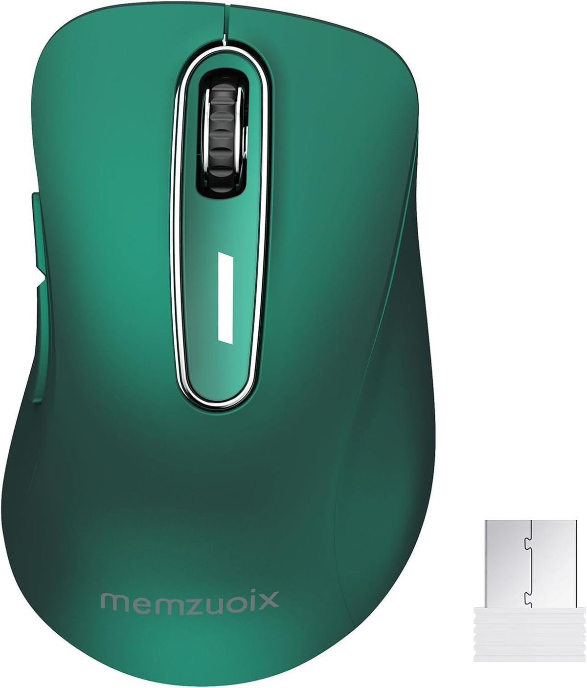 Ratón Inalámbrico 2.4G 1400 DPI 5 Botones – Verde Oscuro | Receptor USB Portátil