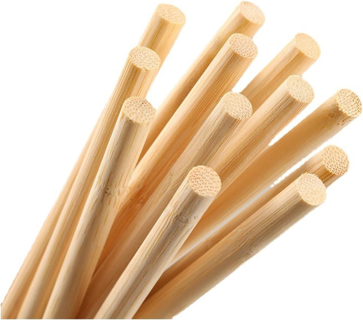 HOPELF Pack de 50 Varillas de Bambu 17.5 Pulgadas Tutores Naturales para Plantas Jardineria y DIY