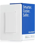 ⚠️ ES PAQUETE DE 6 INTERRUPTORES | ELEGRP Interruptor de Luz Inteligente Wi-Fi 2.4 GHz | Compatible con Alexa y Google Assistant