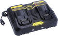 Biswaye DCB102 Cargador dual rápido compatible con batería de litio De-Walt 12V-20V MAX DCB206 DCB207 DCB609 DCB120 DCB124 estación de cargador DCB112 DCB115 DCB104 con puerto USB