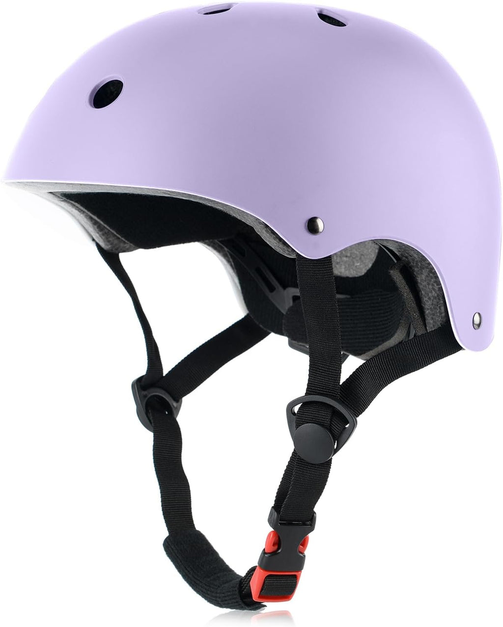 Casco de bicicleta infantil, ajustable y multideporte, desde bebés hasta jóvenes, 3 tallas (lavanda claro)
