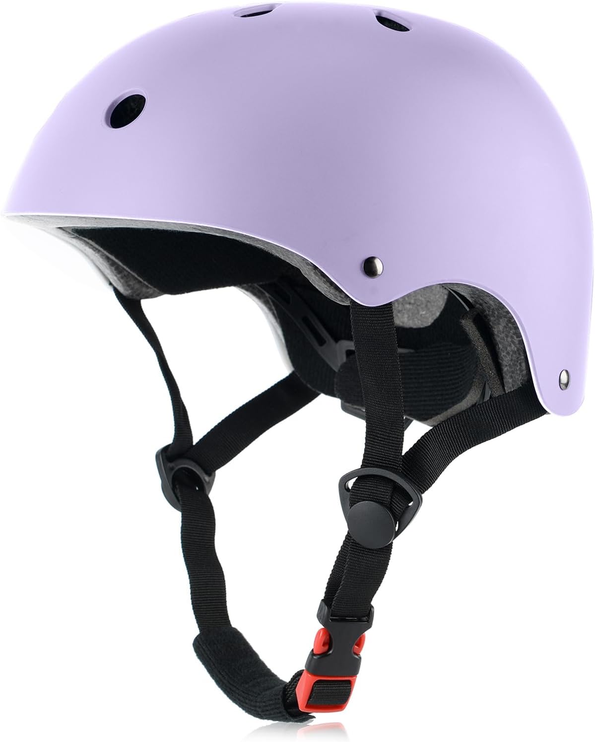 Casco de bicicleta infantil, ajustable y multideporte, desde bebés hasta jóvenes, 3 tallas (lavanda claro)