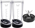 Vaso y 7 cuchillas de repuesto para licuadora Ninja, compatibles con las licuadoras Ninja