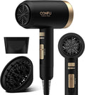 Secadora de Cabello CONFU con Difusor – Iónica Profesional 21000 RPM para Cabello Rizado